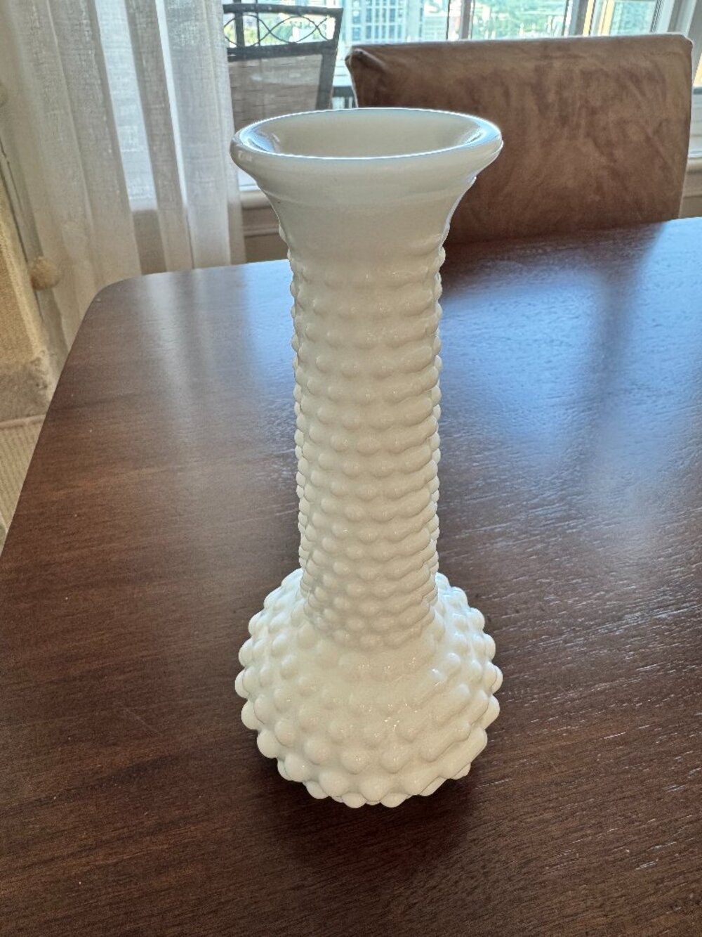White bubble vase